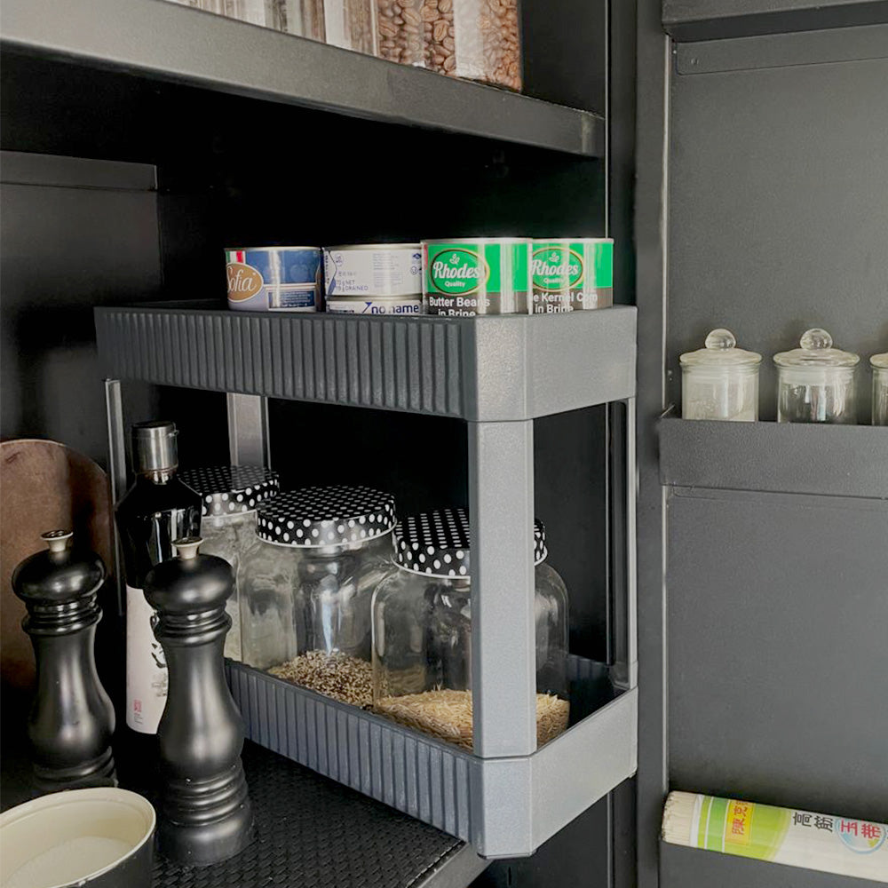 Two Tier Pull-Out Storage Rack