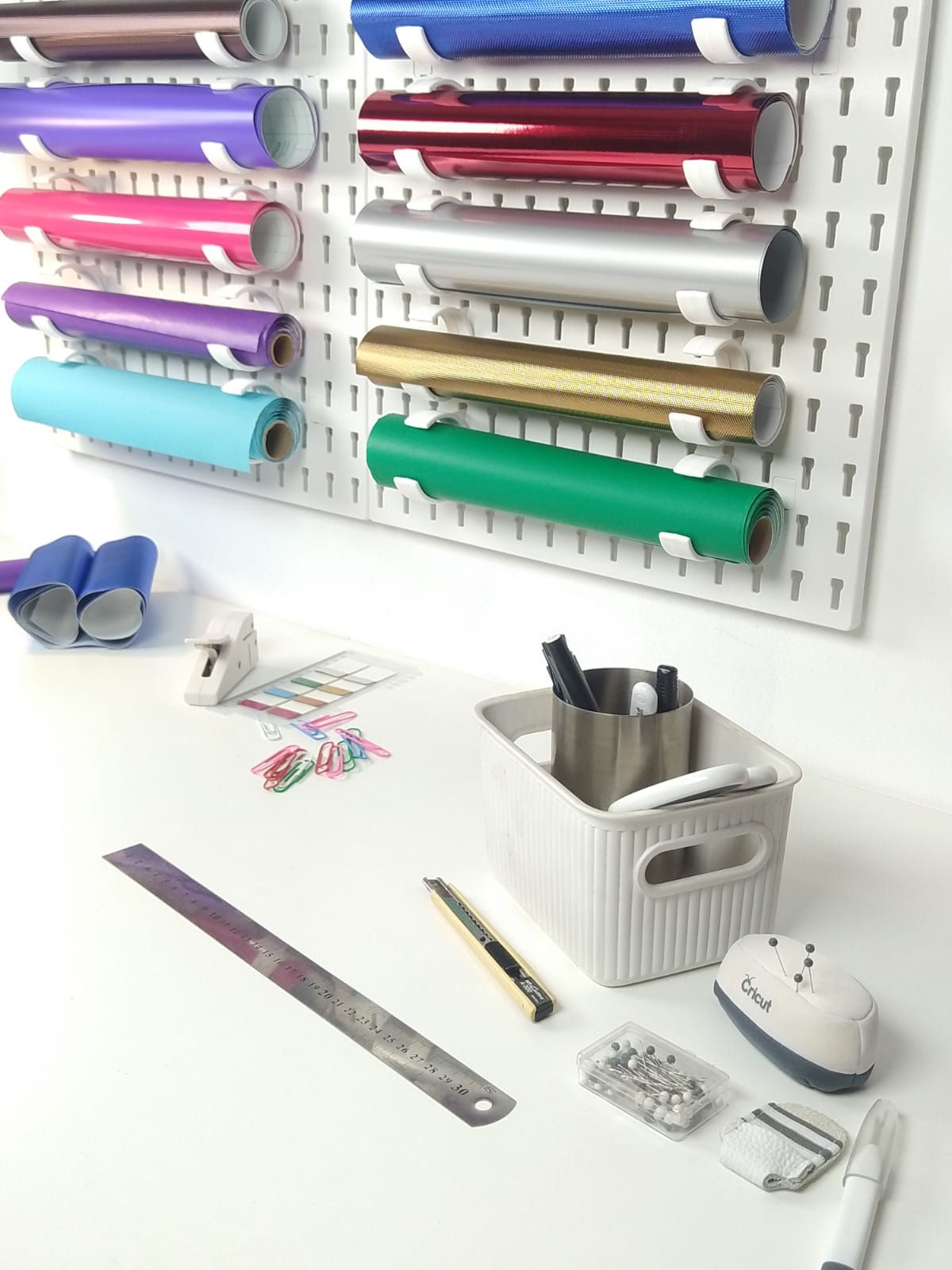 Pegboard Roll Clip Kit