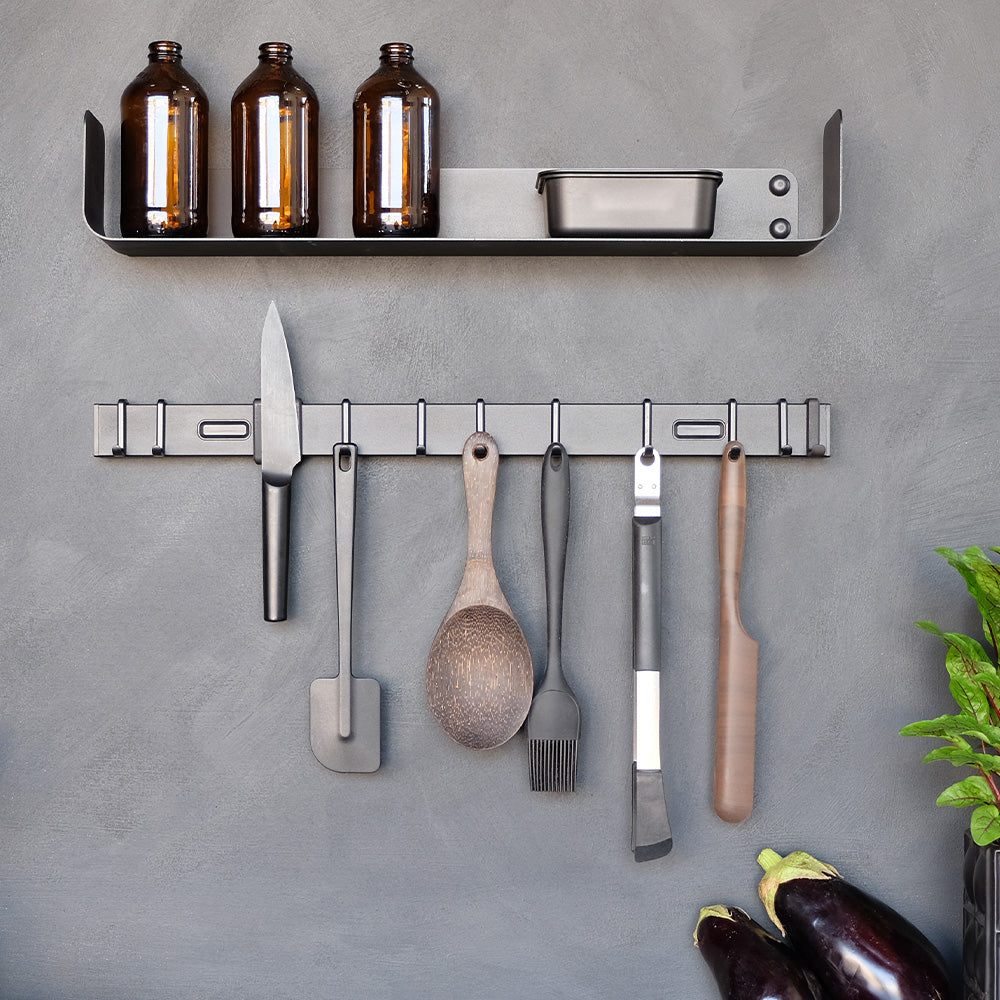 Kitchen Rail 58 cm Satin Black