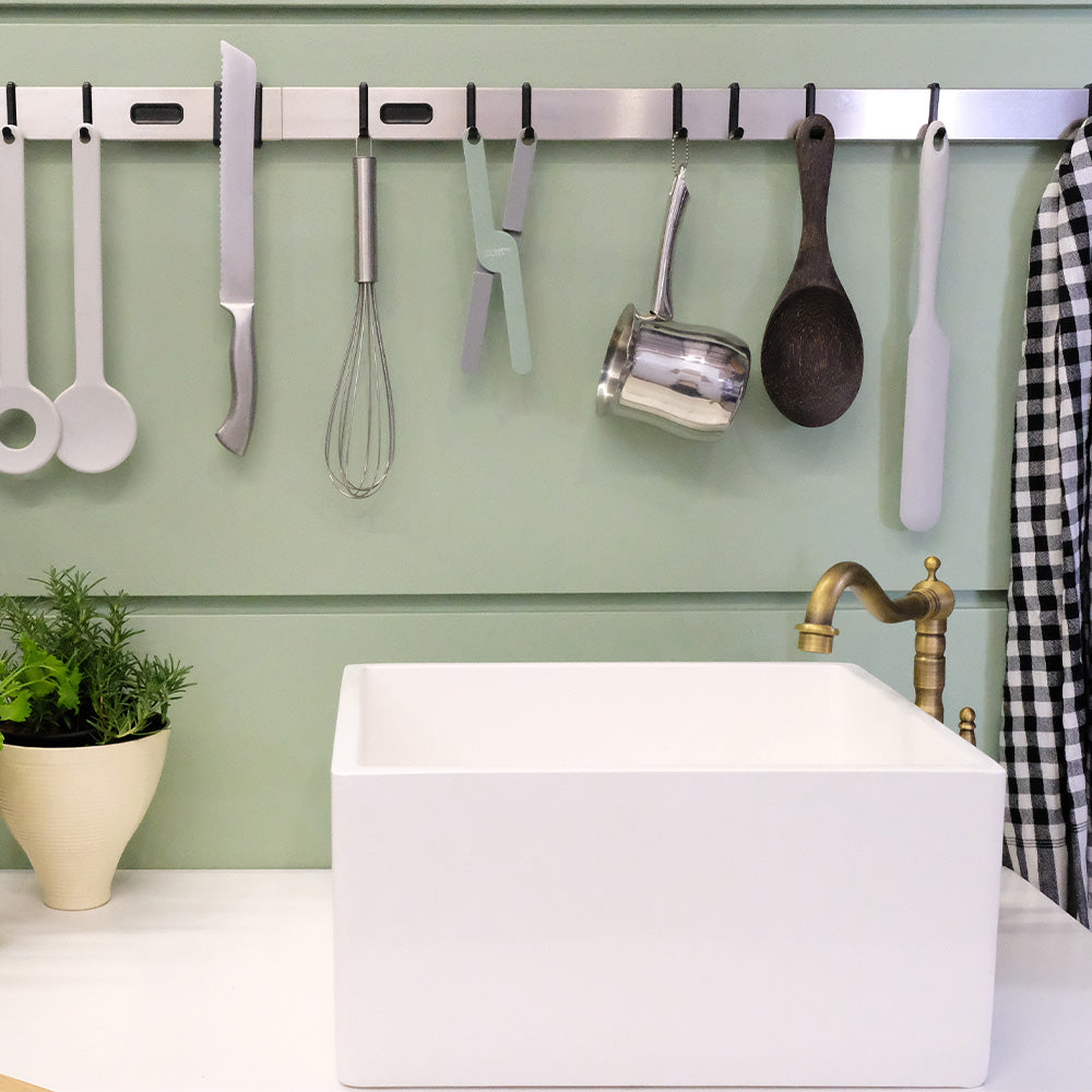 Kitchen Rails 80 cm Stainless Steel