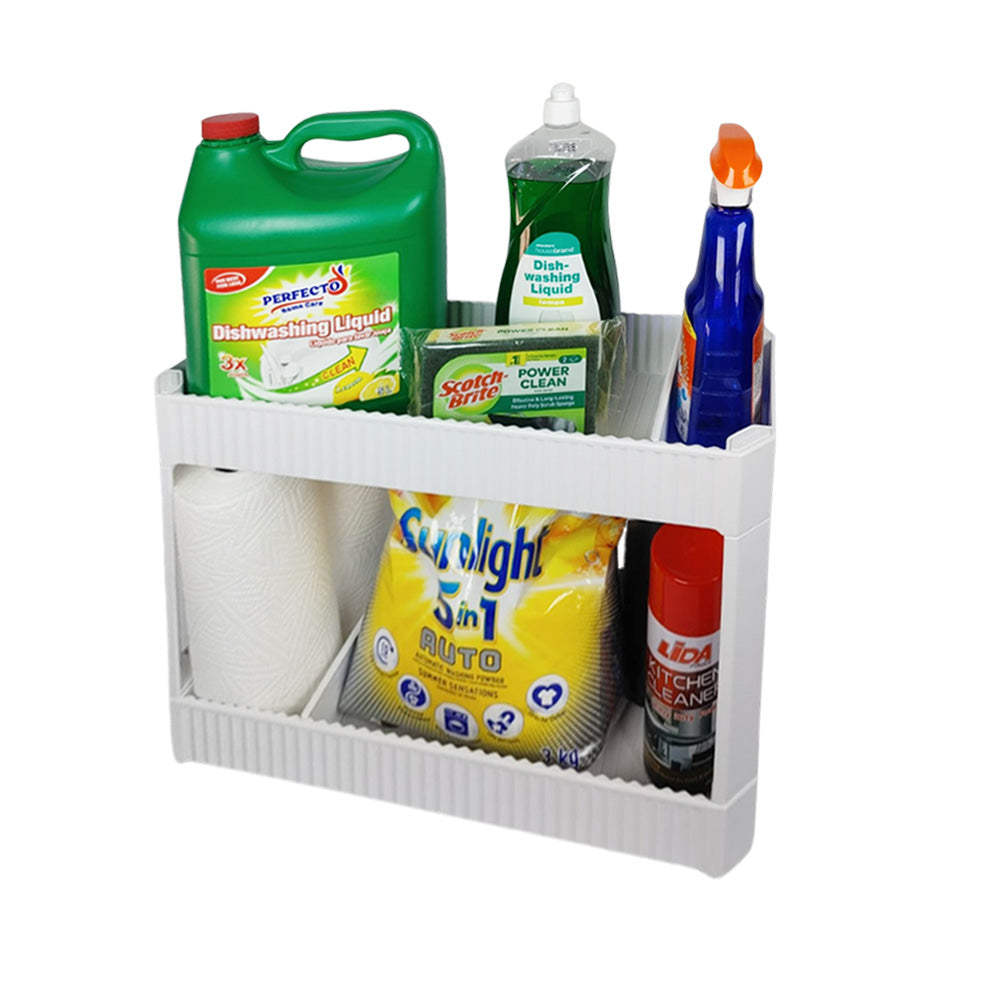 Two Tier Pull-Out Storage Rack