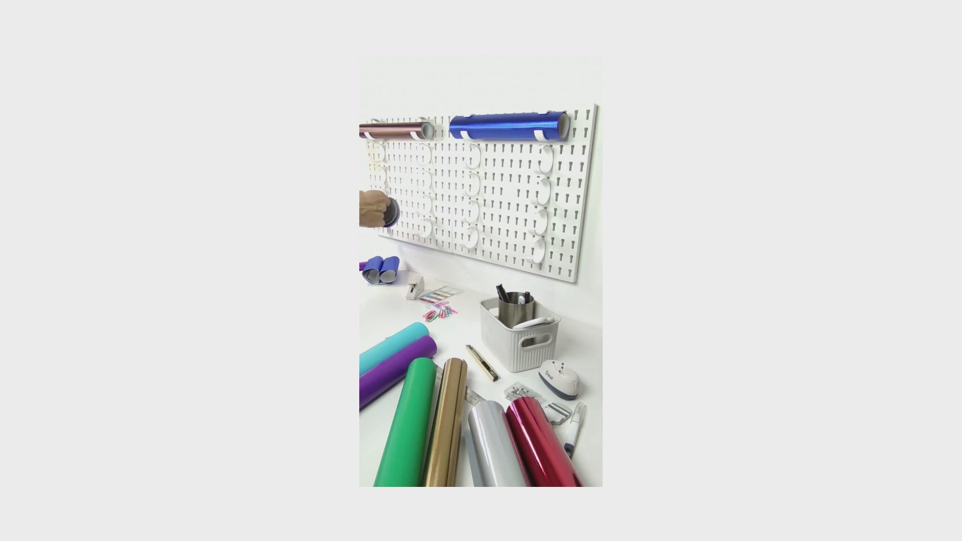 Pegboard Roll Clip Kit