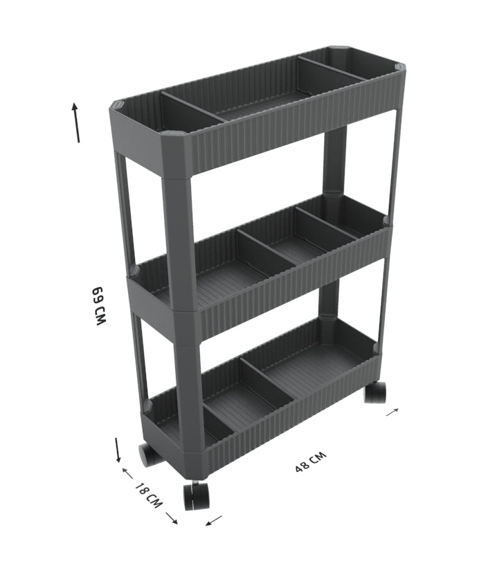 Gap Trolley 3 Tier Anthracite