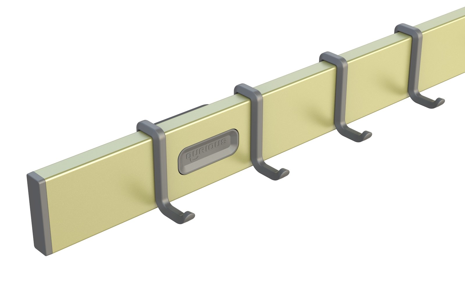 Kitchen Rail 58 cm Brass Coated